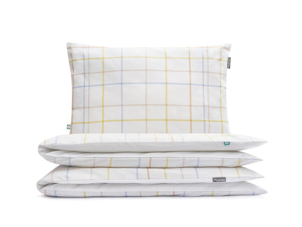 povlečení simple pastelové káro - MUMLA