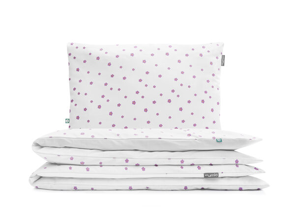 bettwäsche simple violette blumen - MUMLA