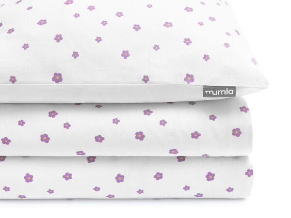 bettwäsche simple violette blumen - MUMLA