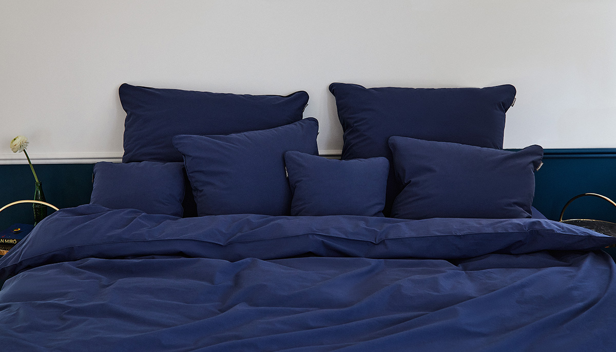 bettwäsche basic marineblau - MUMLA