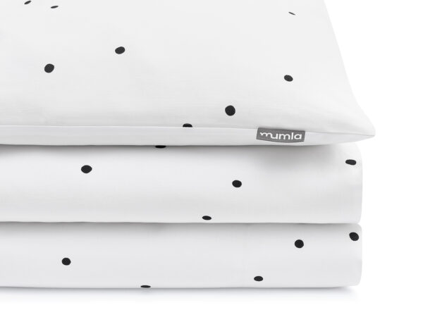 pościel simple czarne confetti