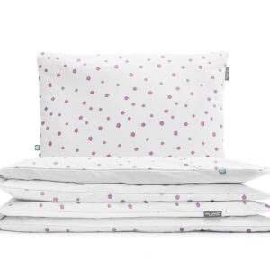 pościel simple fioletowe kwiatki - MUMLA