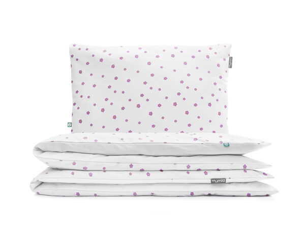 pościel simple fioletowe kwiatki - MUMLA