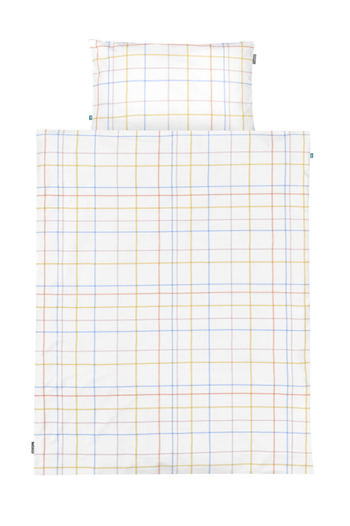 pościel simple pastelowa kratka - MUMLA