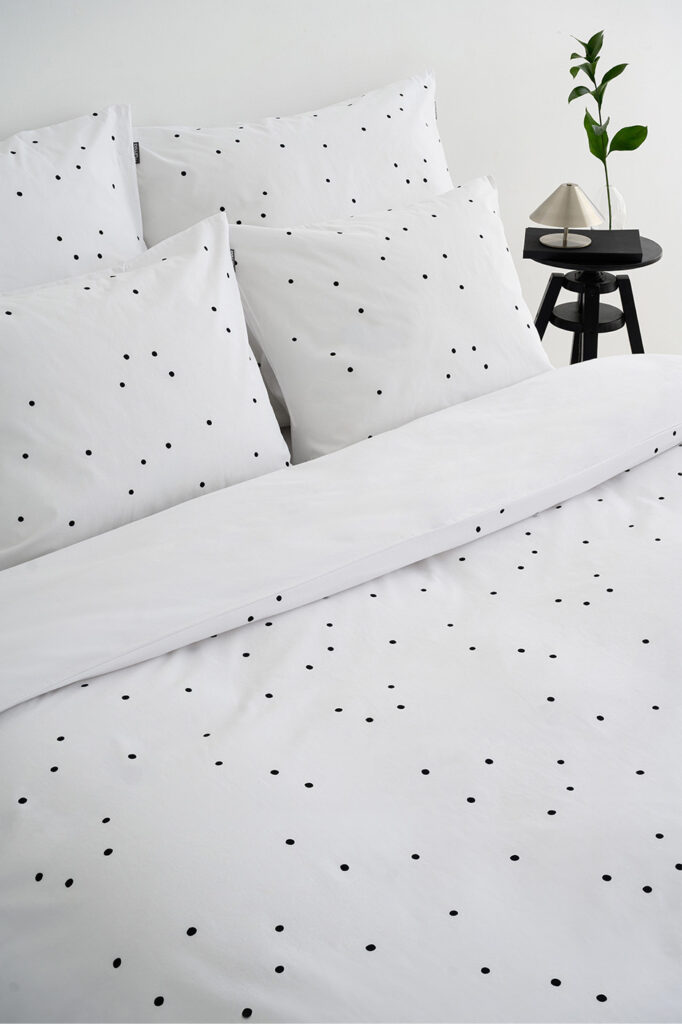 pościel simple czarne confetti - MUMLA