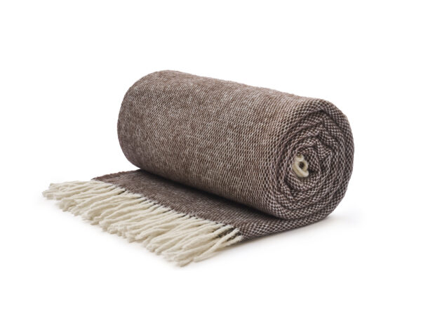 koc wełniany nord brązowy - MUMLA