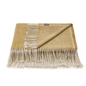 koc wełniany nord musztardowy - MUMLA