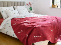 decke weihnachtliche zuckerstäbe - MUMLA