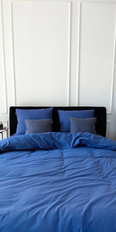 bettwäsche basic marineblau - MUMLA