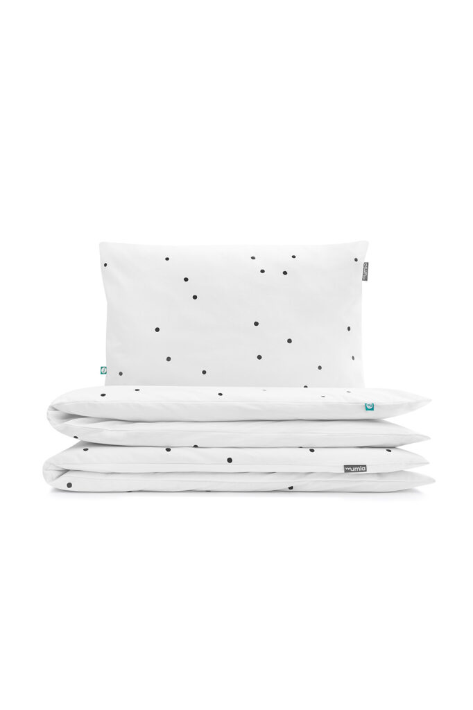 poszewka simple czarne confetti - MUMLA