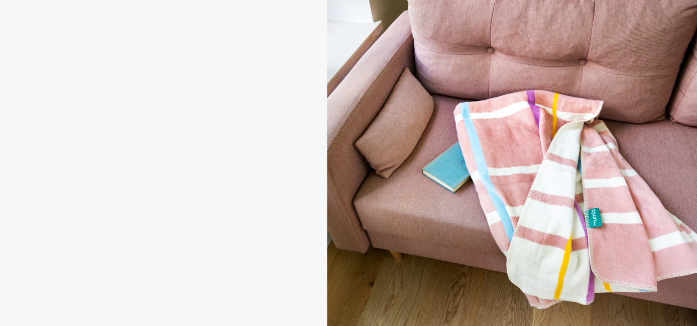 koc różowa krata - MUMLA