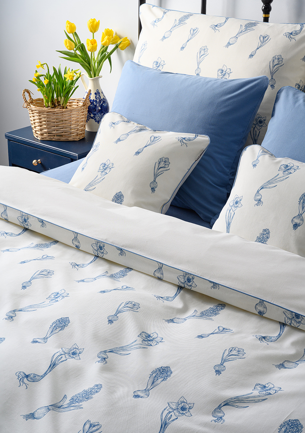 pościel niebieska wiosna - MUMLA