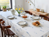 tischdecke blauer frühling - MUMLA