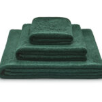 sada ručníků bambusových láhvově zelených - MUMLA