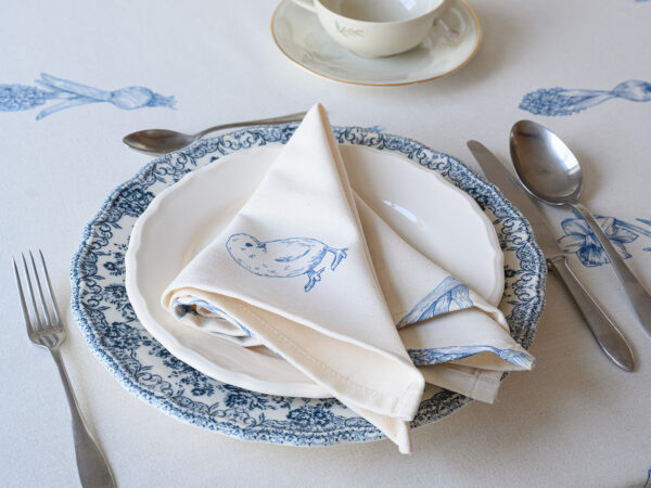 serviette blauer frühling - MUMLA