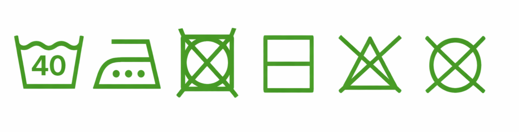 Symbole na metkach odzieżowych - MUMLA