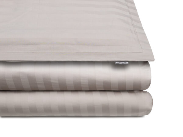 pościel satin beżowa pasy - MUMLA