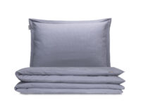 pościel satin stalowa prążki - MUMLA