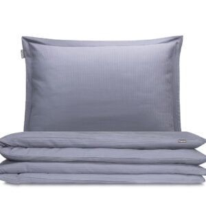 pościel satin stalowa prążki - MUMLA