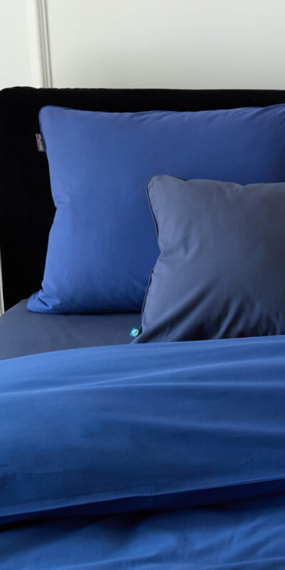 prześcieradło płócienne granatowe - MUMLA