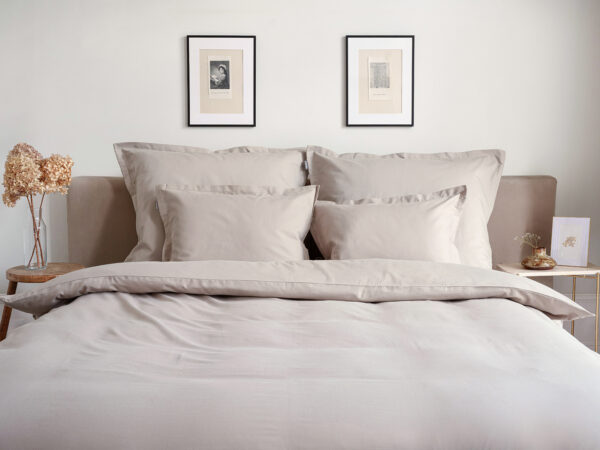 bettwäsche satin beige - MUMLA