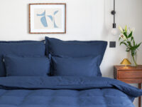 bettwäsche satin marineblaue - MUMLA