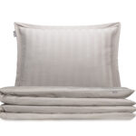 bettwäsche satin beige streifen - MUMLA