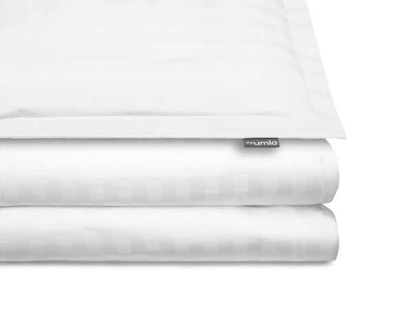 bettwäsche satin weiße streifen - MUMLA