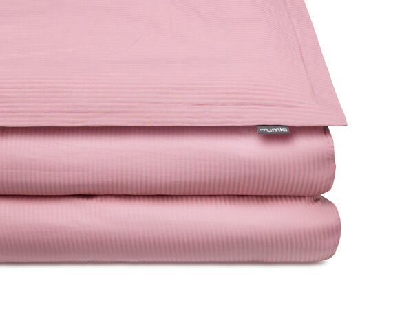 bettwäsche satin rosa gerippt - MUMLA
